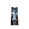 Couteau Bretagne Breizh Kontell liner 1 main en buis, lame inox Z100CD17 de 8 cm, manche 12 cm