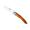 Couteau Bretagne Breizh Kontell cran forcé en bois d'If, lame inox Z100CD17 de 8 cm, manche 12 cm