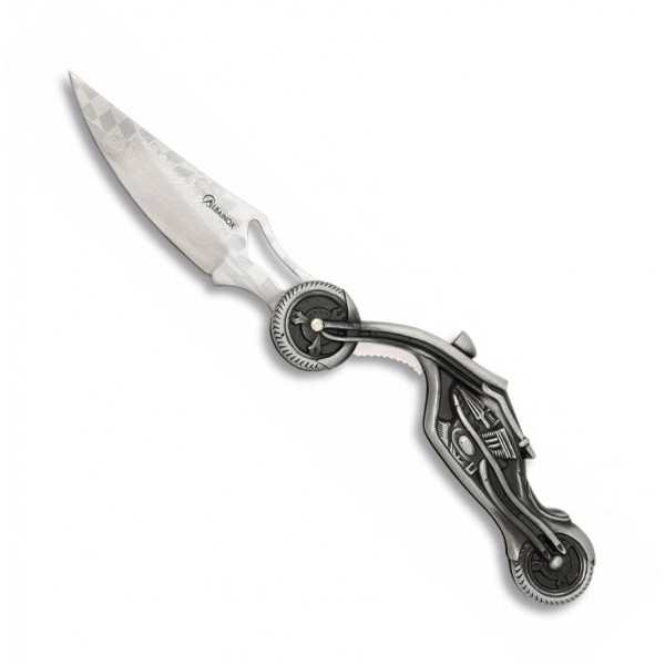couteaux de poche Moto avec gravure - manche 12 cm