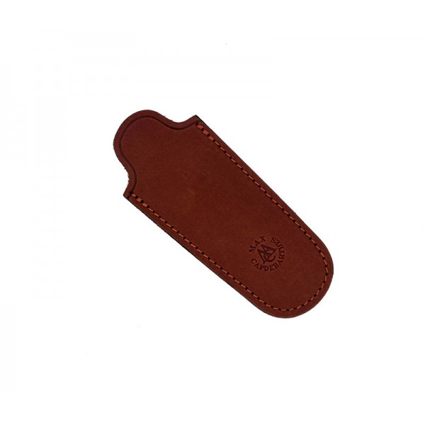 Etui de poche en cuir Pérou Max Capdebarthes pour couteaux manche 10-11 cm