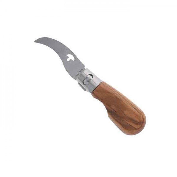 Couteau à champignons original Roger Orfèvre en bois d'Olivier
