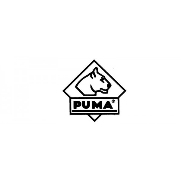 Couteau PUMA-TEC alu noir tête de Puma manche 9 cm