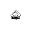 Couteau PUMA-TEC alu noir tête de Puma manche 11 cm