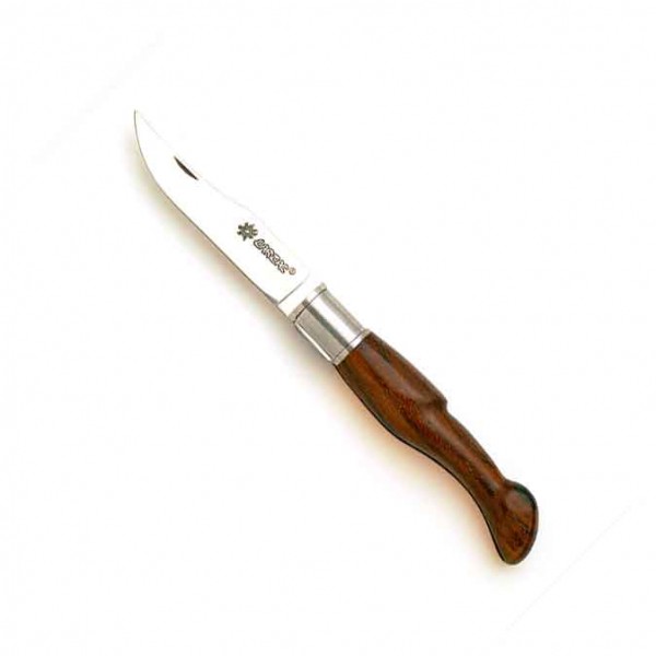 Couteau Larzac en Noyer, grand modèle basique, lame inox 12C27