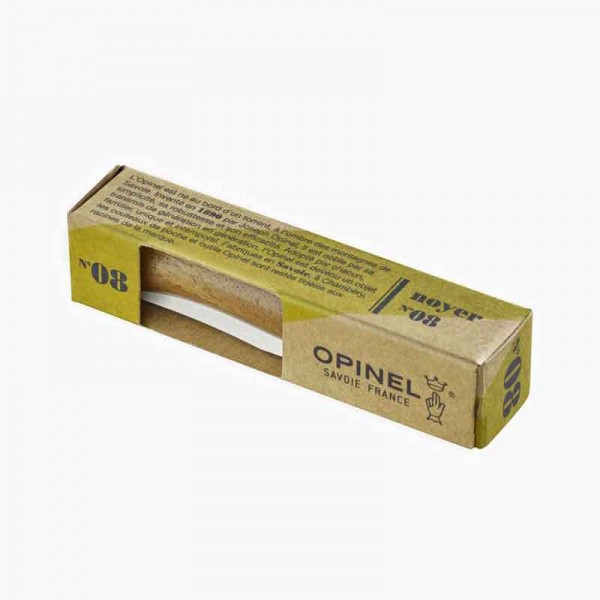 Couteau Opinel n° 8, manche en bois de noyer 11 cm et lame inoxydable