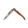 Couteau Laguiole plein manche Le Fidèle | bois de genévrier et ébène, lame inox 12C27, manche 12 cm