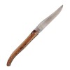 Couteau Laguiole plein manche Le Fidèle | bois de genévrier et ébène, lame inox 12C27, manche 12 cm