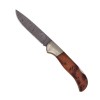 Couteau Damas Fox inox RWL34 manche en bois d'amboine, en coffret cadeaux
