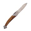 Couteau Franc-Maçon en bois d'Acacia, lame inox Z100CD17 de 8 cm, manche 12 cm