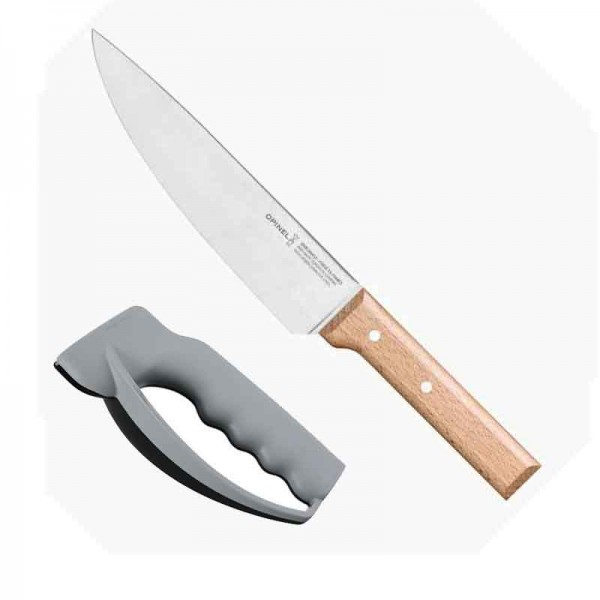 Pack éco couteau Chef Opinel lame 20 cm avec aiguiseur Victorinox Professionnel grand modèle