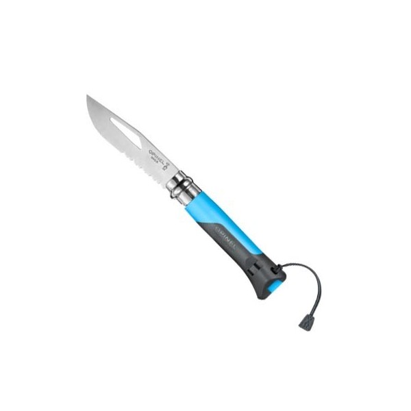 Couteau Opinel outdoor Bleu numéro 8 lame inox