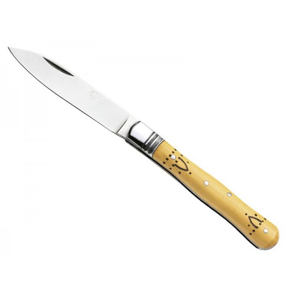 Couteaux Nontron en buis Violon P3V, lame inox 7,5 cm