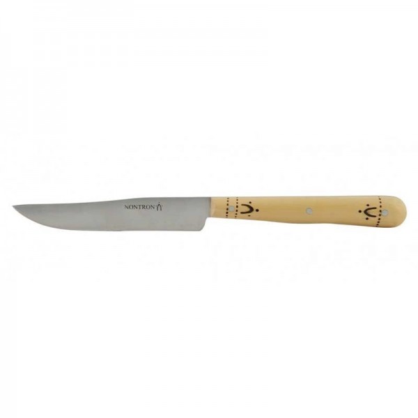 Pack éco Nontron - 6 couteaux de table Yatagan 10 cm et 6 fourchettes